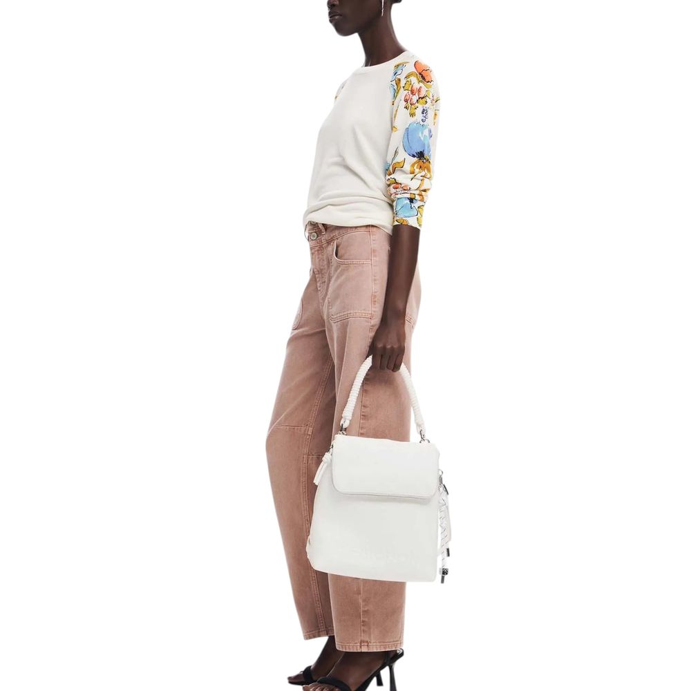 Desigual – Weißer Polyethylen-Rucksack