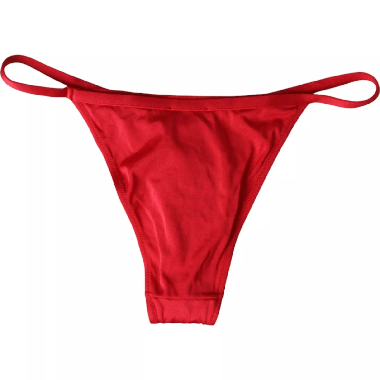 Dolce & Gabbana Roter Nylon Stretch Beachwear Bademode Unterteil Bikini