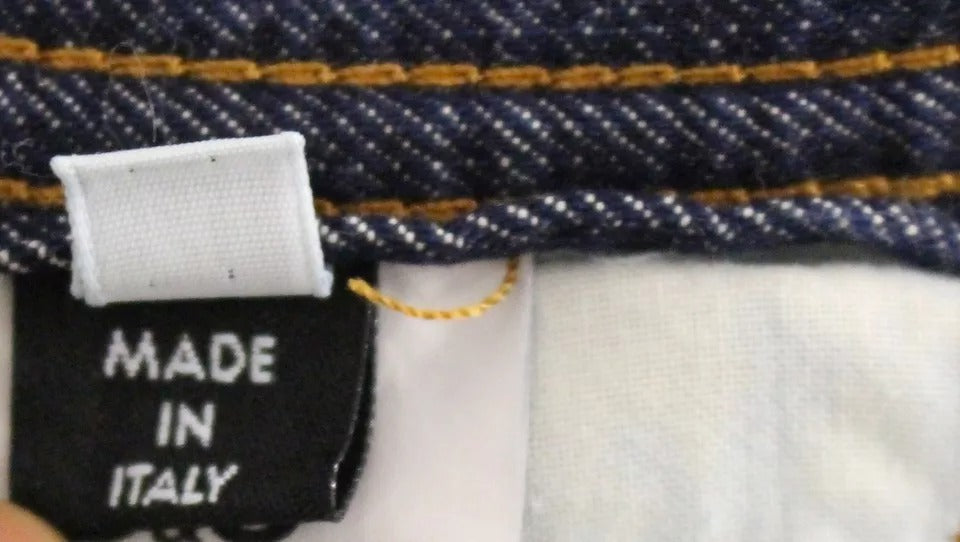 Pantaloni scurți din denim Dolce & Gabbana albaștri D&G din bumbac spălat