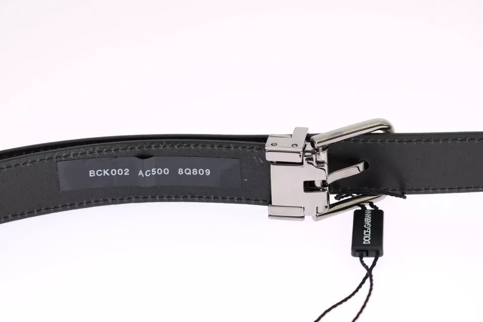 Set cadou Dolce & Gabbana curea din piele și papion din mătase albă și albastră