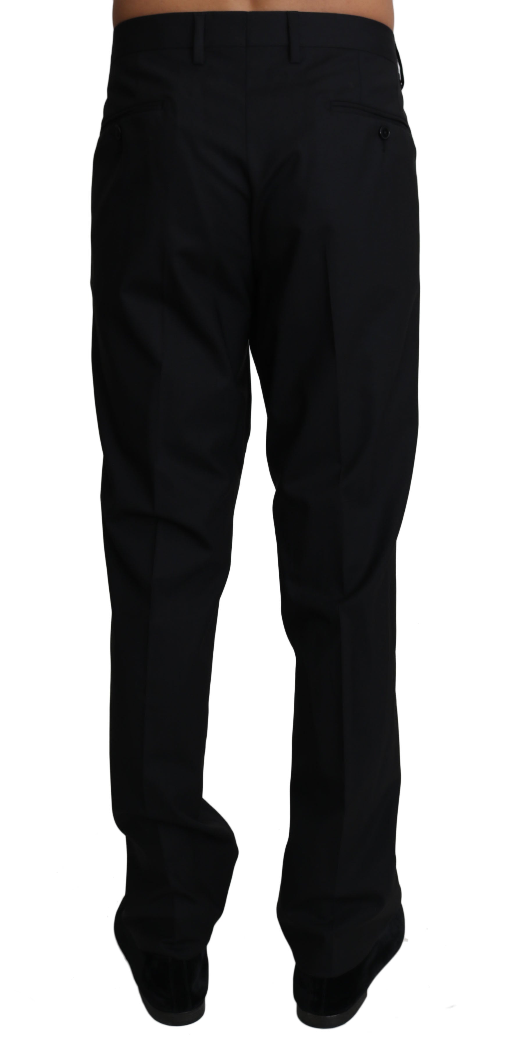 Dolce & Gabbana – Elegante, schwarze Hose aus Wollmischung
