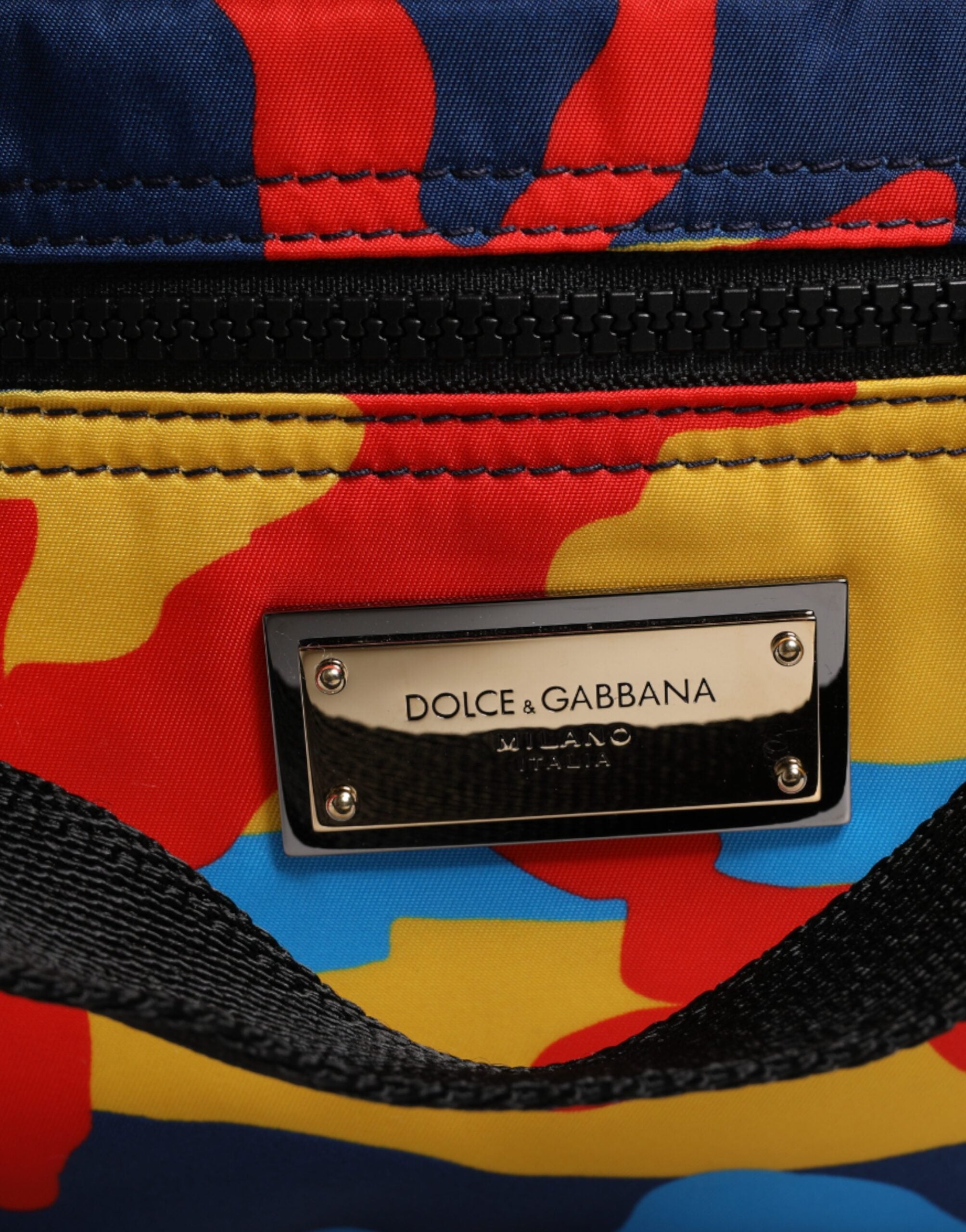 Dolce & Gabbana Geantă de cumpărături din nailon multicolor camuflaj