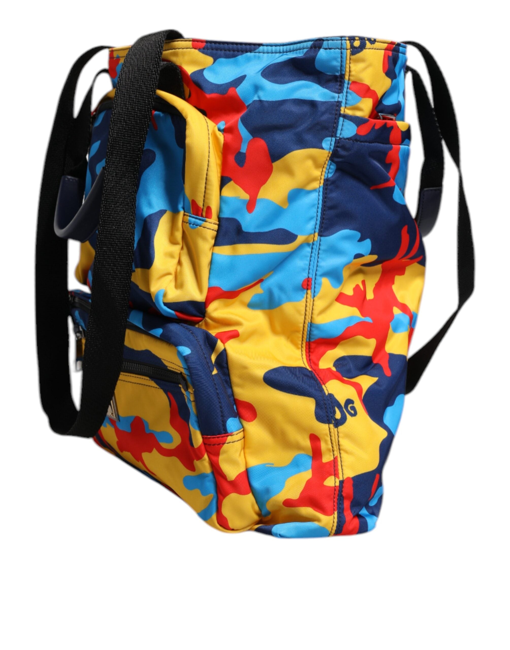 Dolce & Gabbana Geantă de cumpărături din nailon multicolor camuflaj