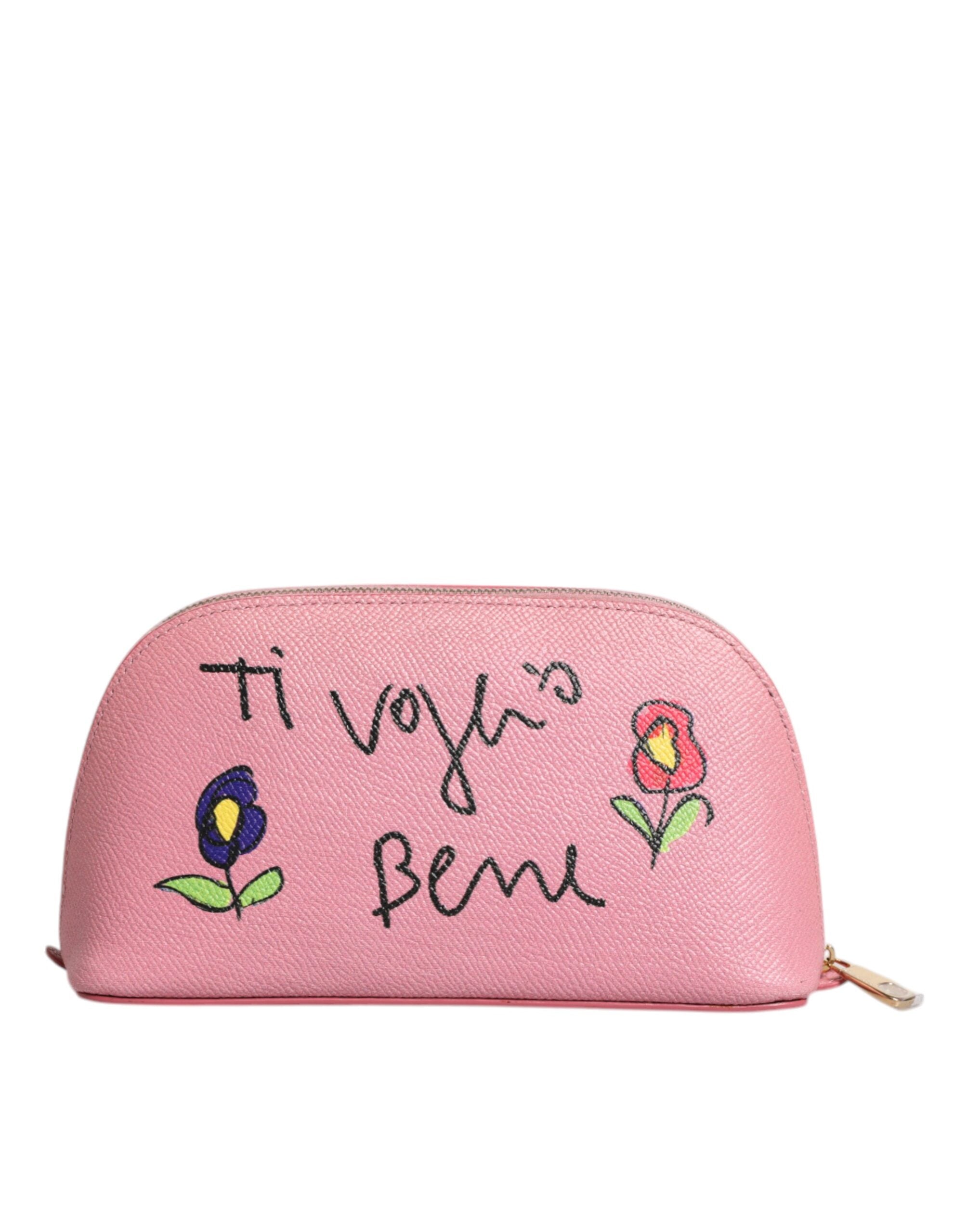 Dolce & Gabbana – Handtasche mit Reißverschluss und DG-Logo in Rosa