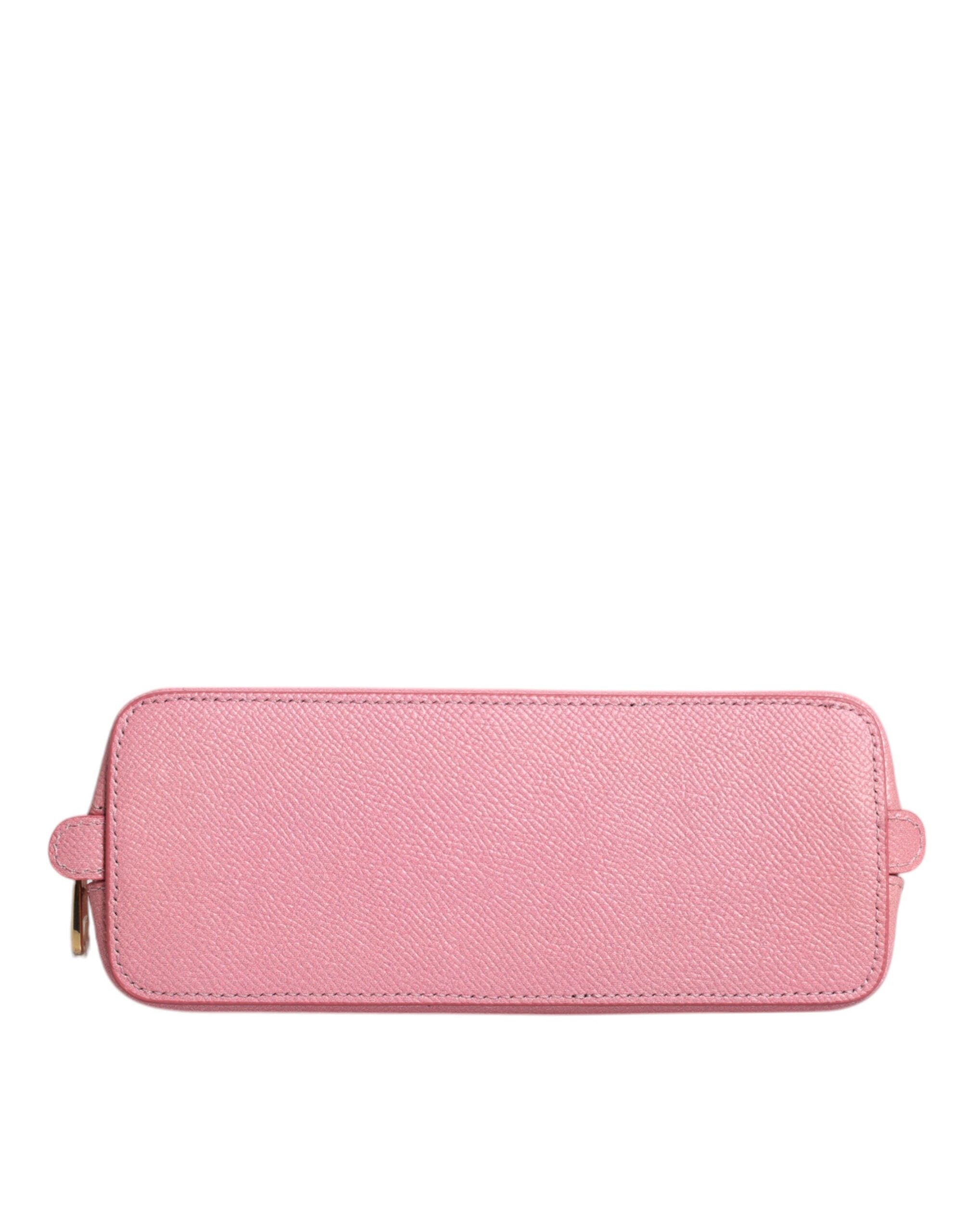 Dolce & Gabbana – Handtasche mit Reißverschluss und DG-Logo in Rosa