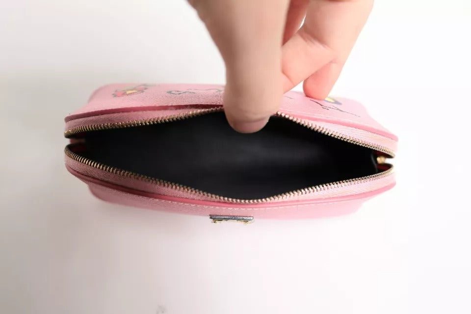 Dolce & Gabbana – Handtasche mit Reißverschluss und DG-Logo in Rosa