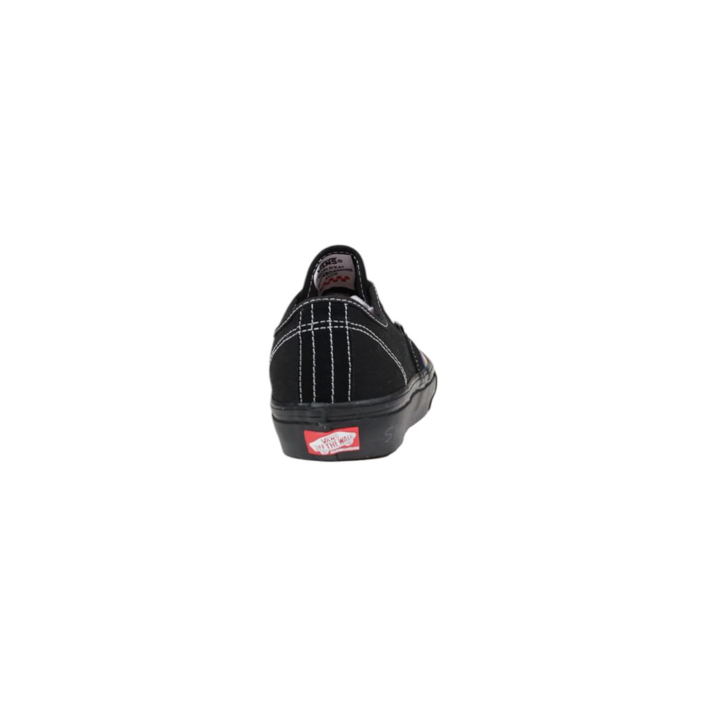 Teniși negri din piele întoarsă Vans