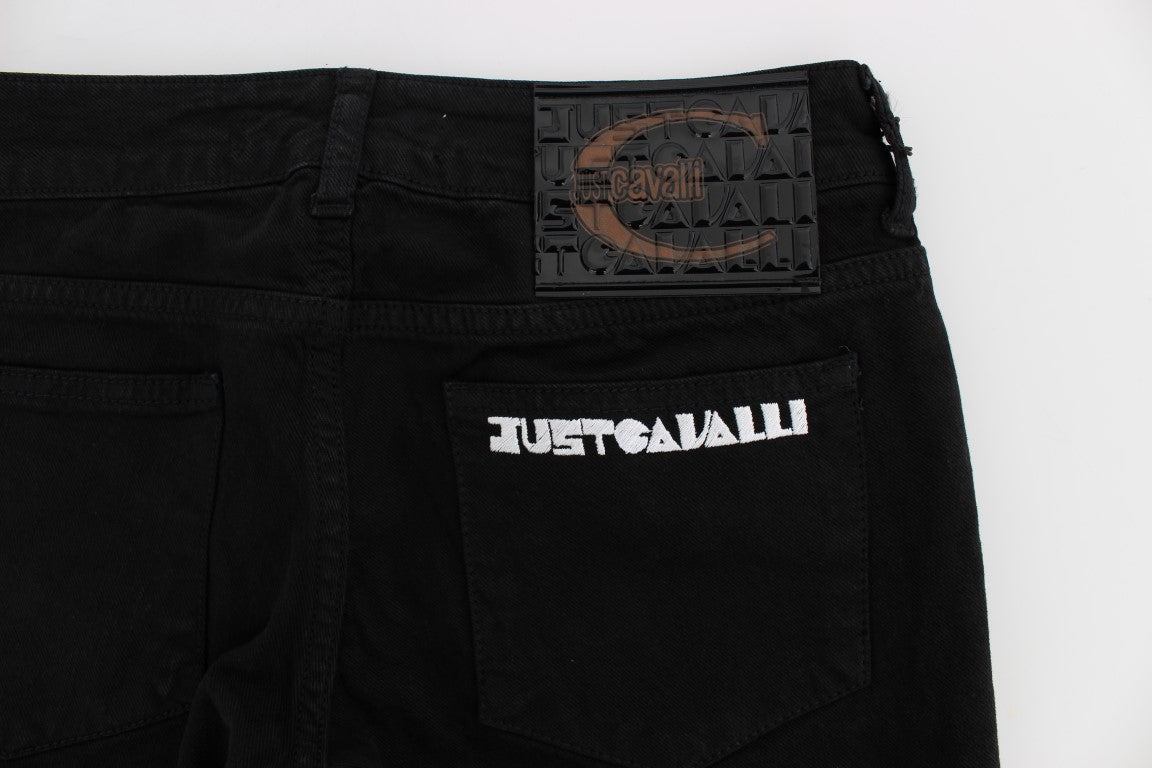 Blugi negri Cavalli Chic Slim Skinny