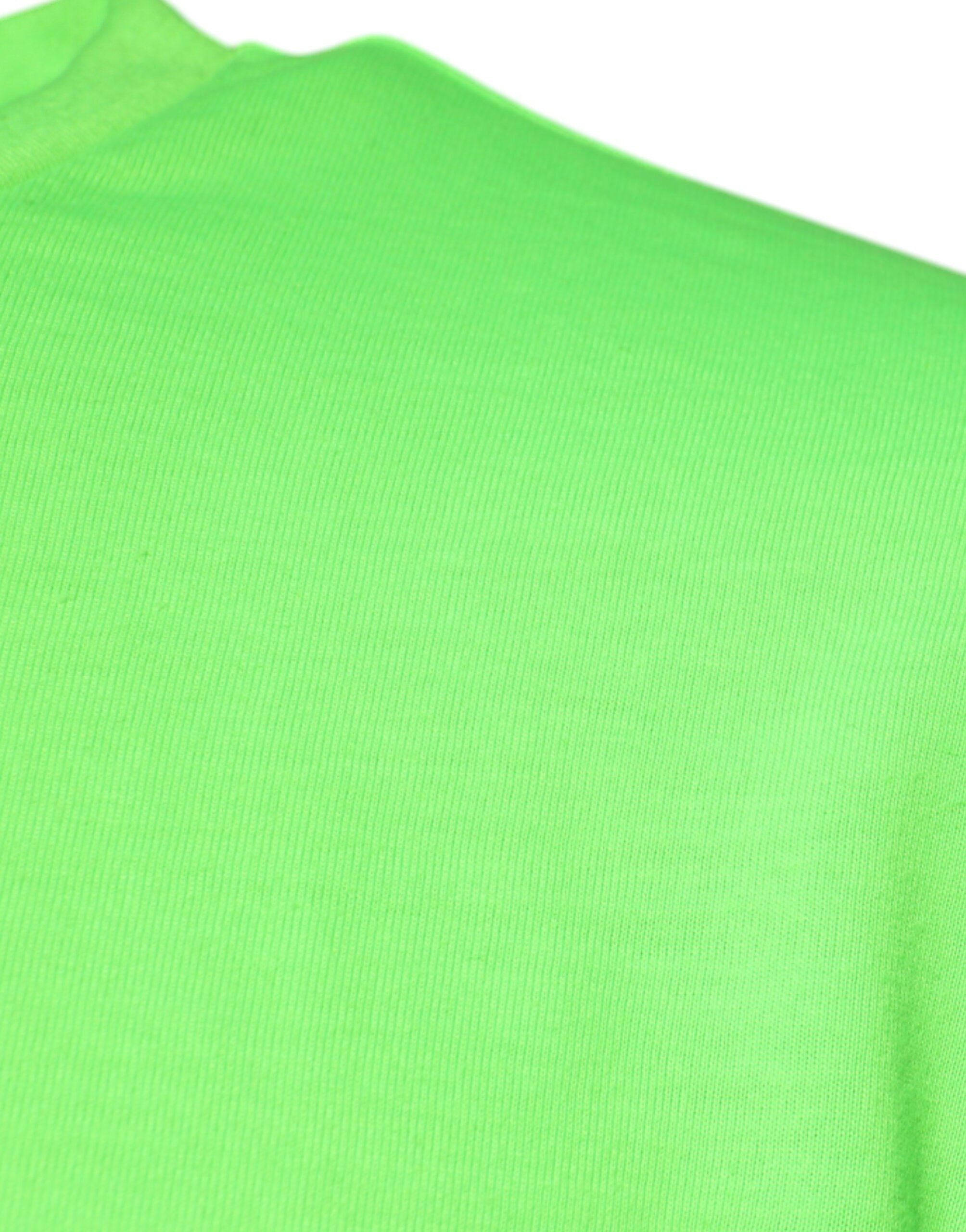 Dolce & Gabbana – Grünes T-Shirt aus Polyester mit Rundhalsausschnitt und Logo
