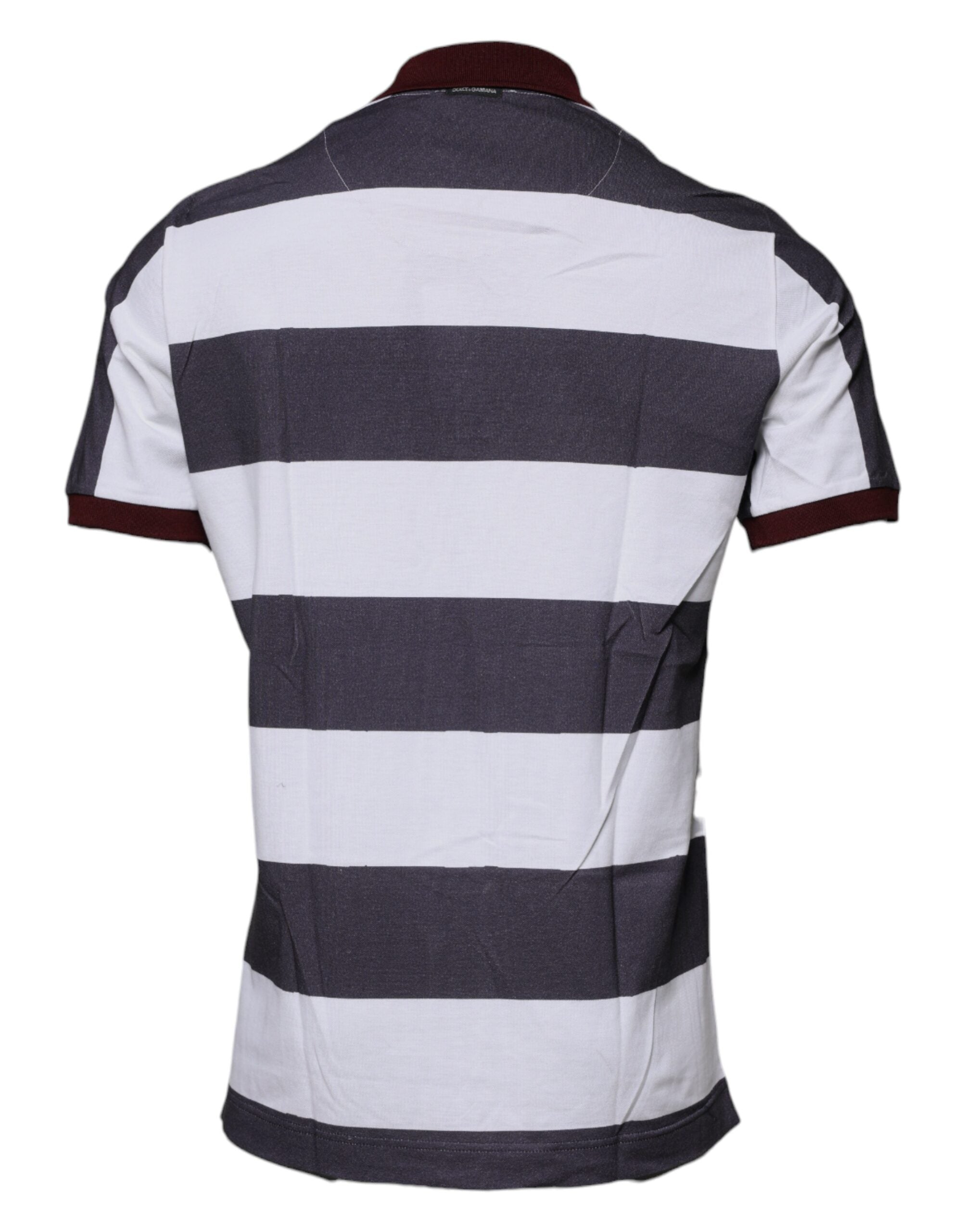 Dolce & Gabbana – Poloshirt mit mehrfarbigem Grafikkragen