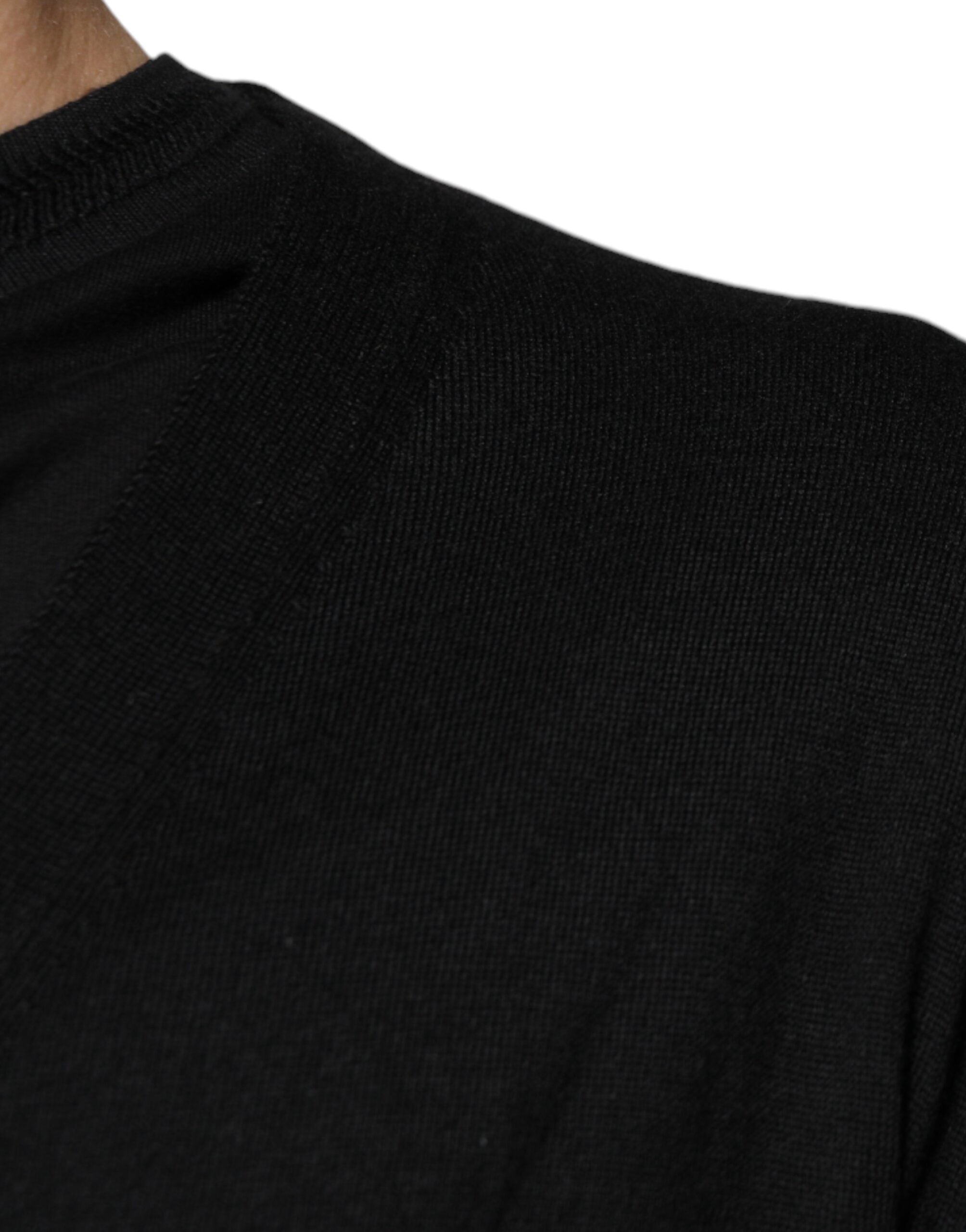 Dolce & Gabbana – Schwarzer Cardigan aus Kaschmir mit Knopfleiste