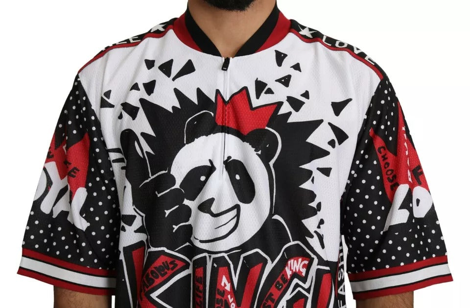 Tricou Dolce & Gabbana White King Panda din poliester