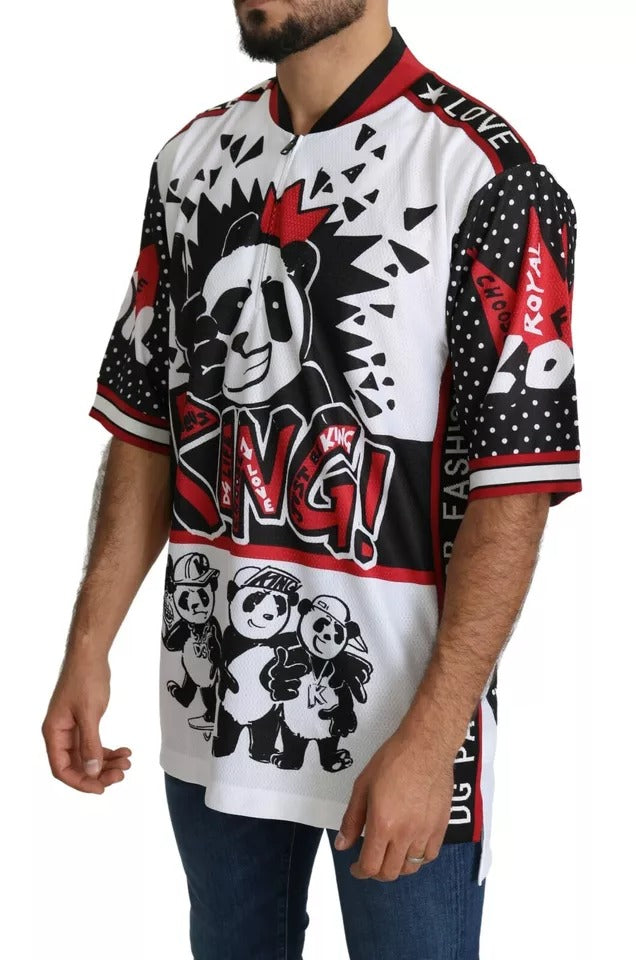 Tricou Dolce & Gabbana White King Panda din poliester