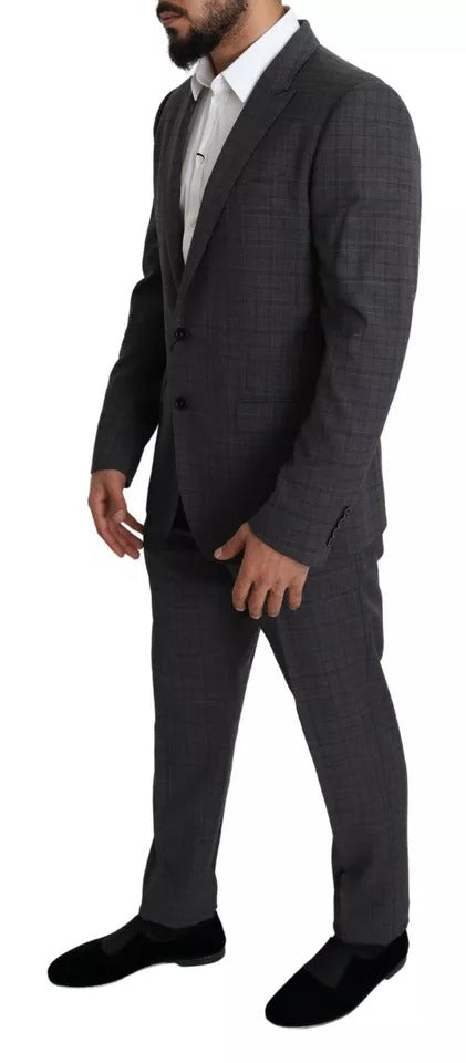 Dolce & Gabbana Grauer 2-teiliger MARTINI-Anzug aus Wolle für Herren