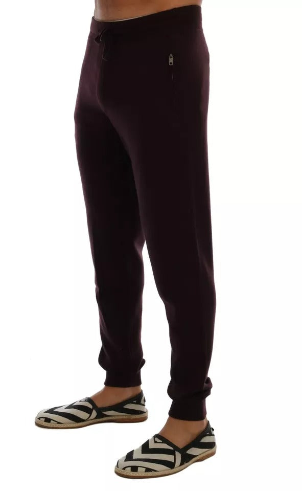 Dolce & Gabbana Lila Kaschmir-Trainingshose