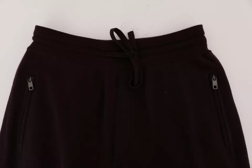 Dolce & Gabbana Lila Kaschmir-Trainingshose