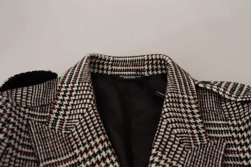 Dolce & Gabbana Trench lung în carouri gri