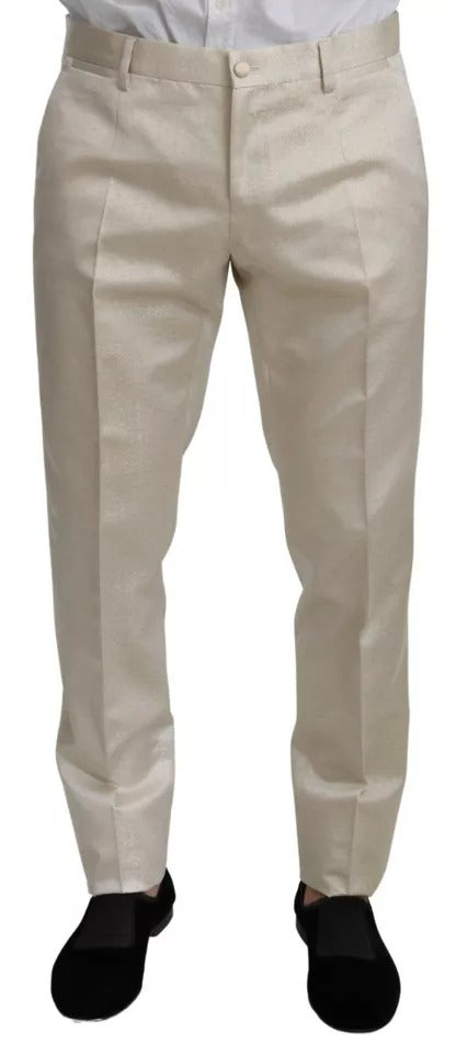 Dolce & Gabbana Beige Wollcreme 3-teiliger SICILIA-Schalanzug