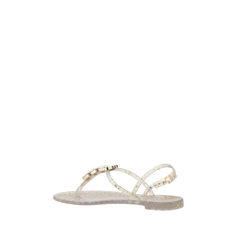 Casadei Swarovski Jelly Sandalen