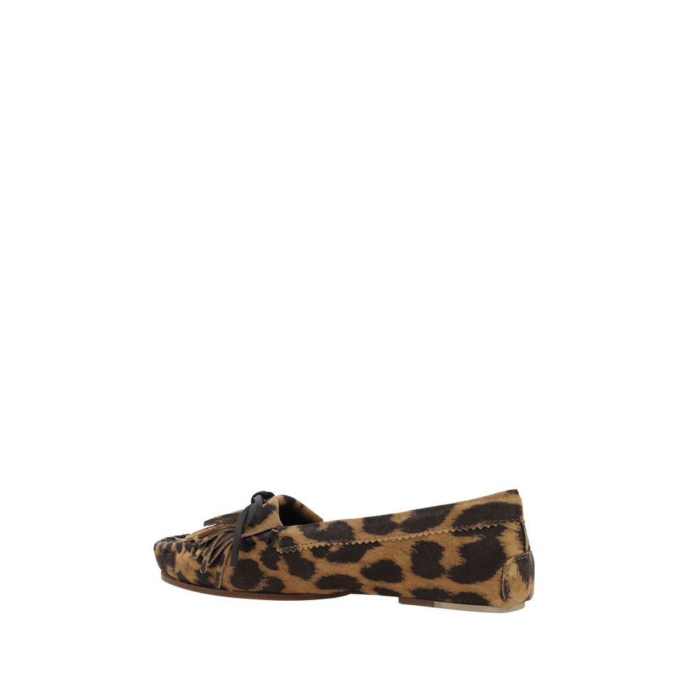 Paris Texas – Indiana-Loafer mit Leopardenmuster
