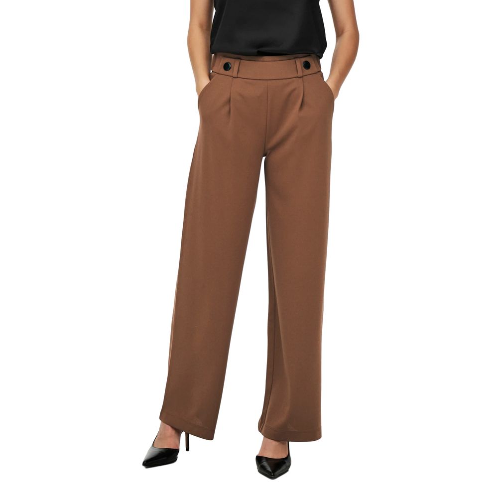 Jacqueline De Yong Braune Polyesterjeans und -hose