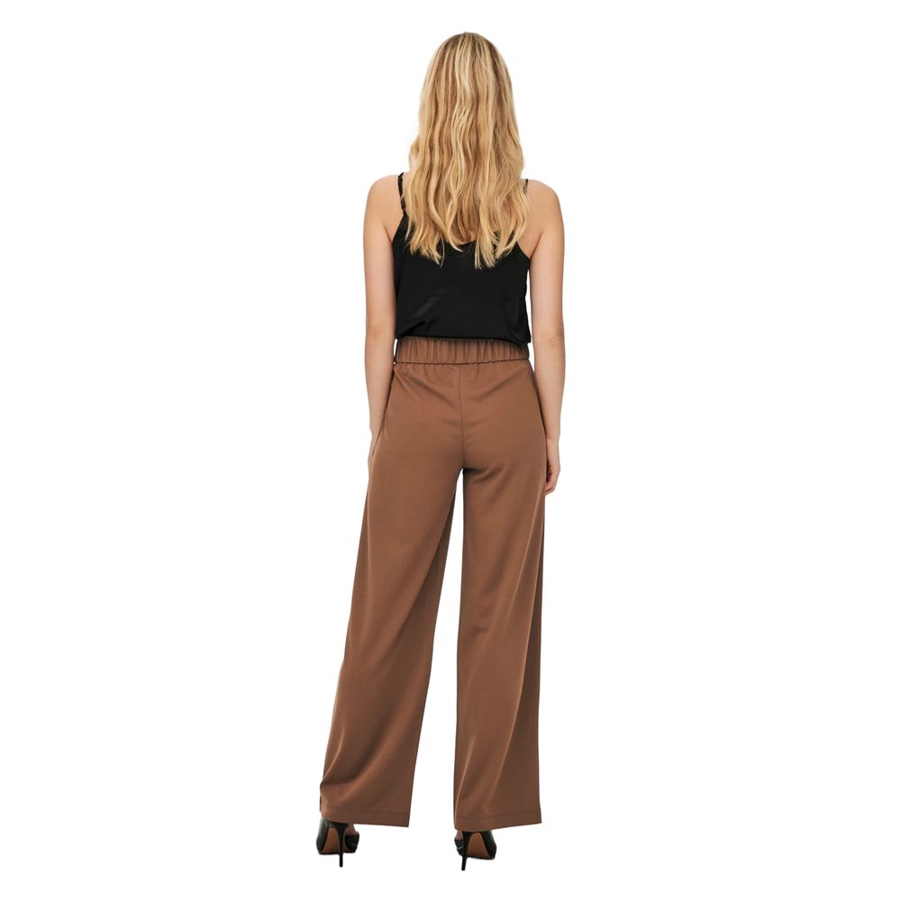 Jacqueline De Yong Braune Polyesterjeans und -hose