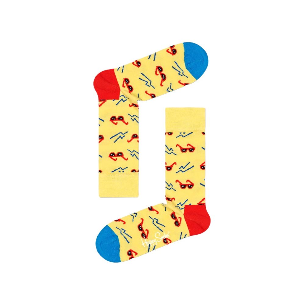 Happy Socks Gelbe Baumwollstrumpfhosen und Socken