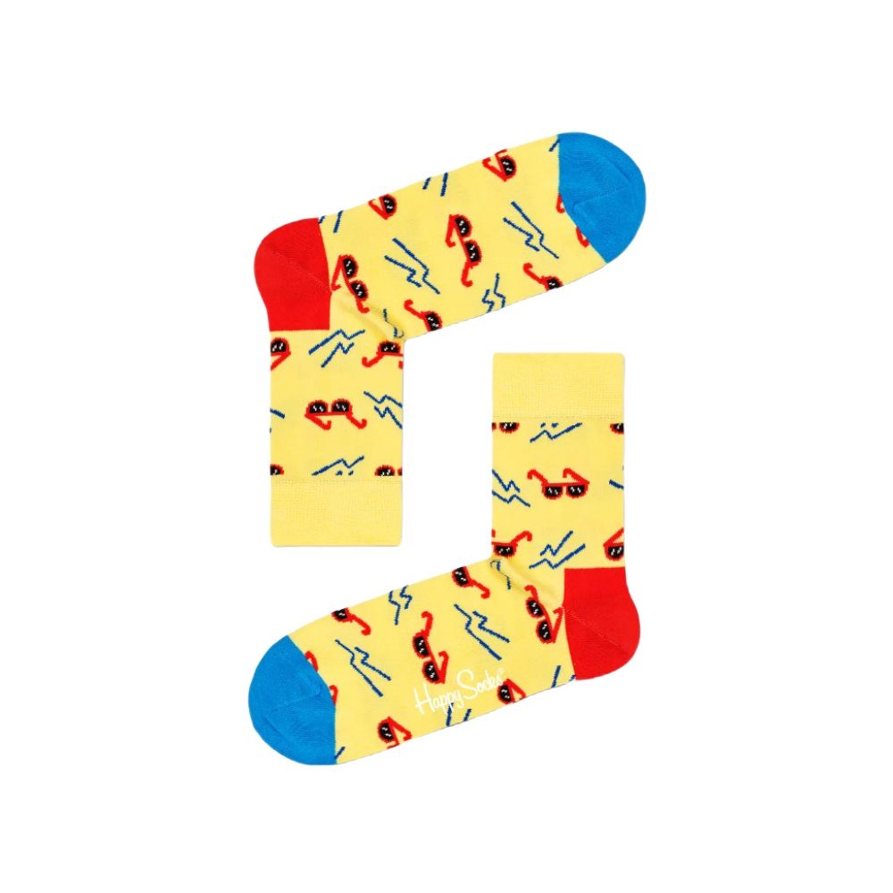 Colanți și șosete galbene din bumbac Happy Socks