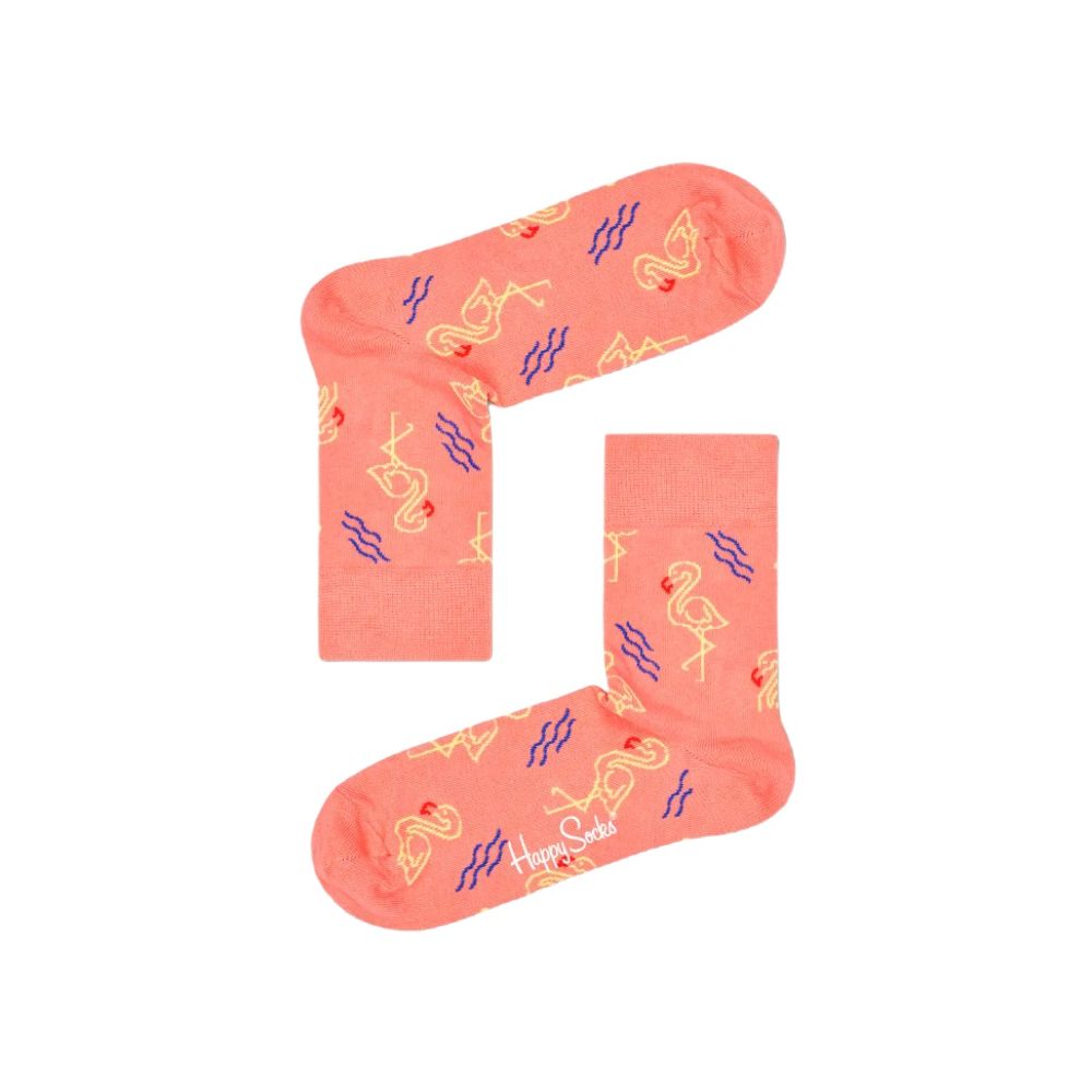 Colanți și șosete portocalii din bumbac Happy Socks