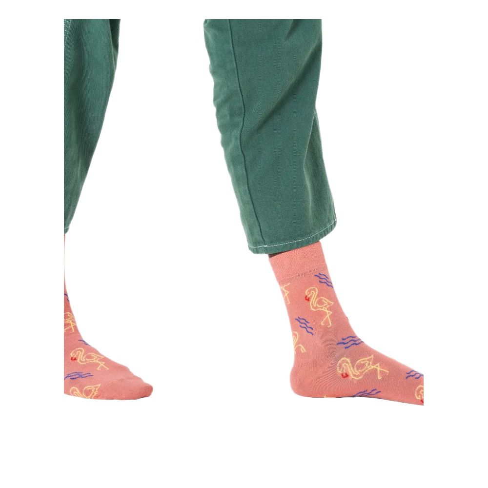 Colanți și șosete portocalii din bumbac Happy Socks