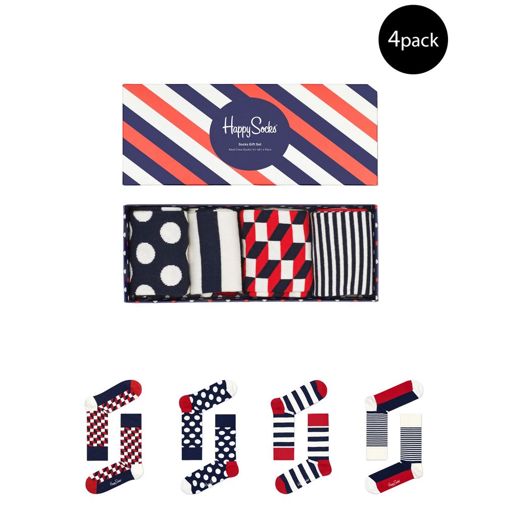 Happy Socks – Blaue Strumpfhosen und Socken aus Baumwolle