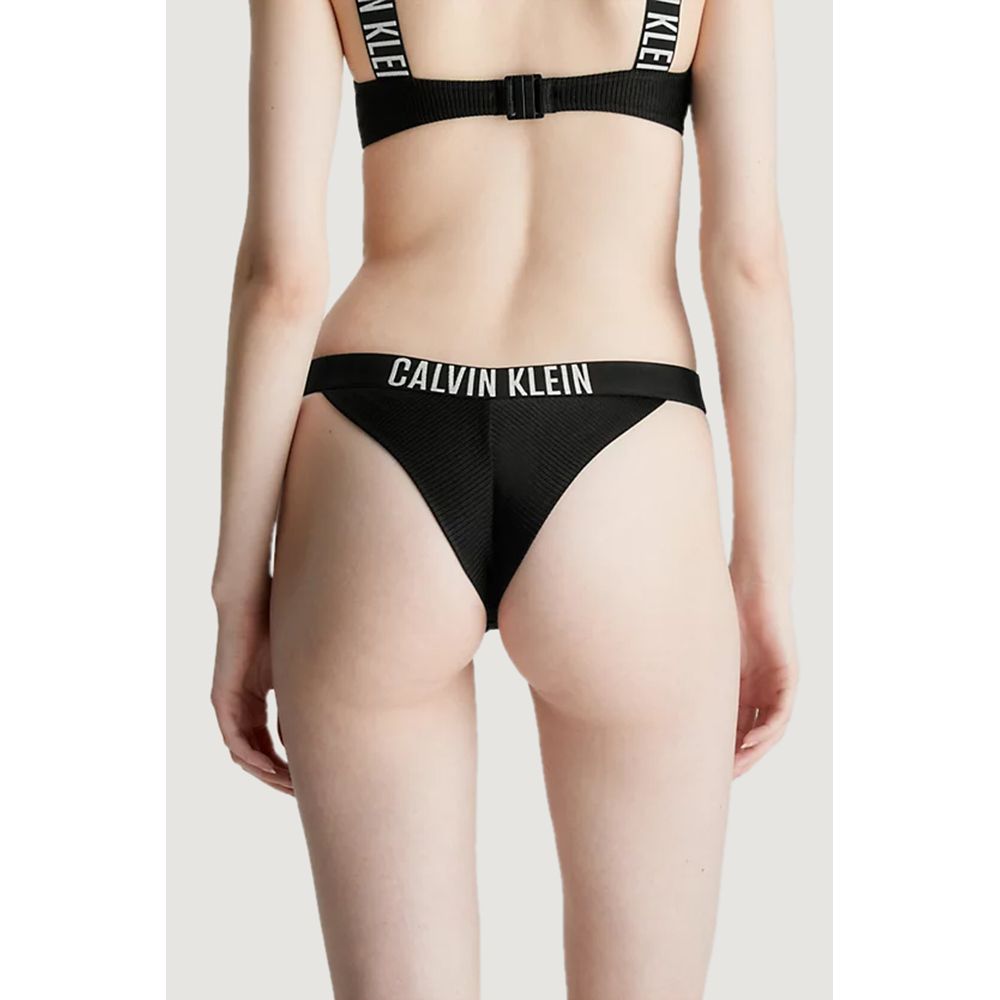 Calvin Klein Jeans – Schwarze Nylon-Bademode