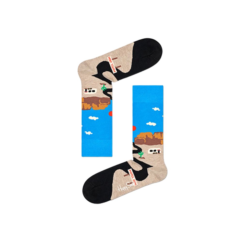 Happy Socks – Blaue Strumpfhosen und Socken aus Baumwolle