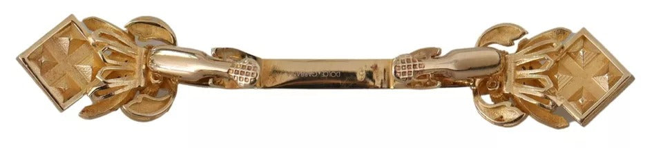 Dolce & Gabbana – Kragenstopper-Brosche aus vergoldetem 925er Sterlingsilber mit Kristallen