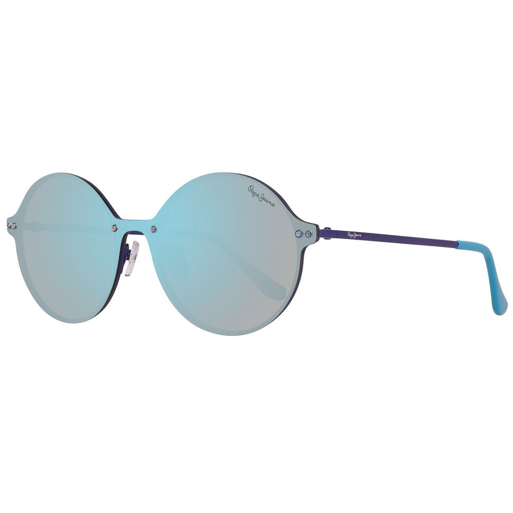 Ochelari de soare Pepe Jeans albaștri din metal