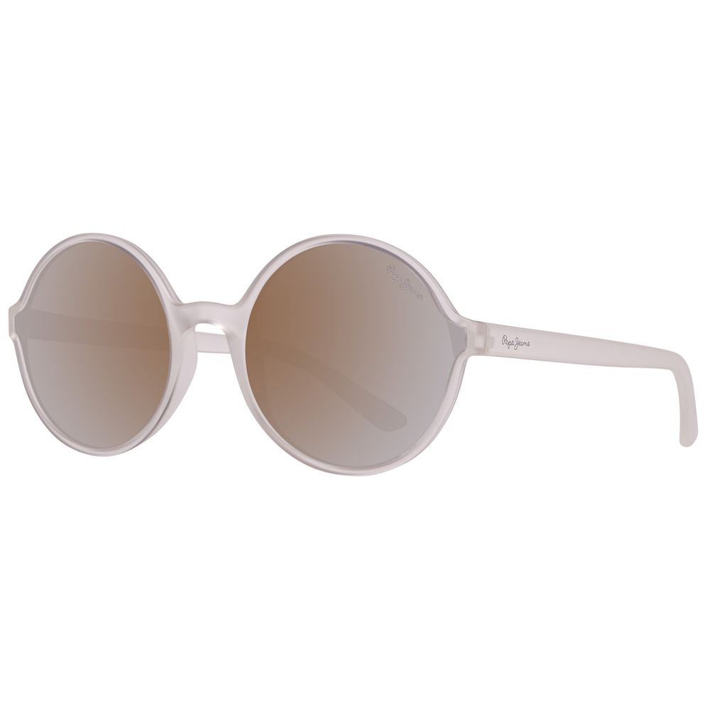 Ochelari de soare Pepe Jeans din plastic transparent