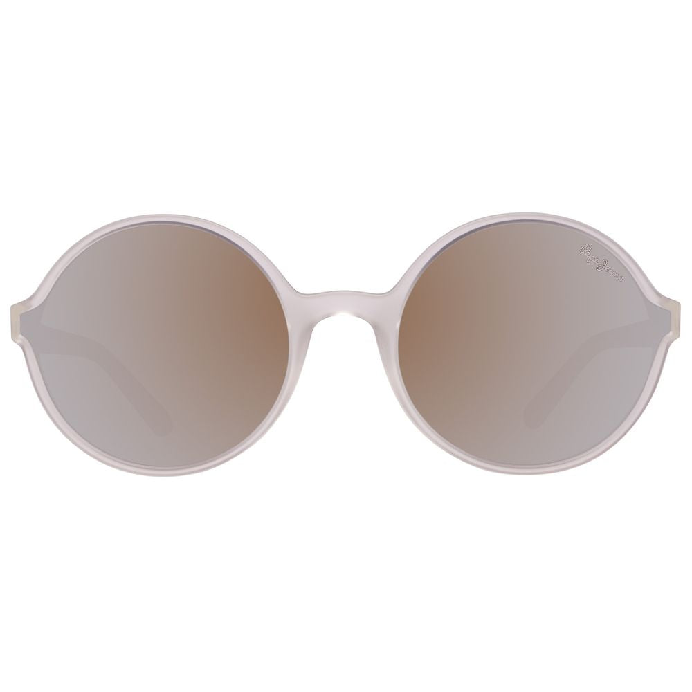 Ochelari de soare Pepe Jeans din plastic transparent