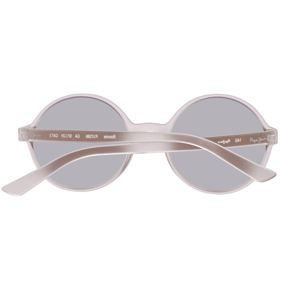 Ochelari de soare Pepe Jeans din plastic transparent