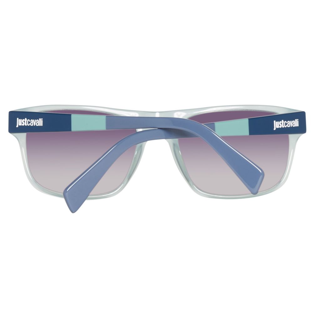 Ochelari de soare Just Cavalli albaștri cu model Haircalf
