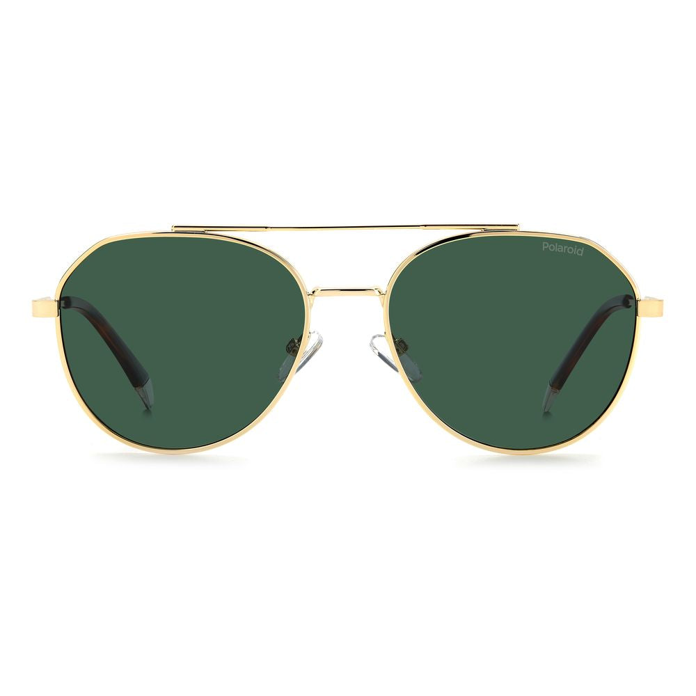 Polaroid – Sonnenbrille aus goldenem Edelstahl