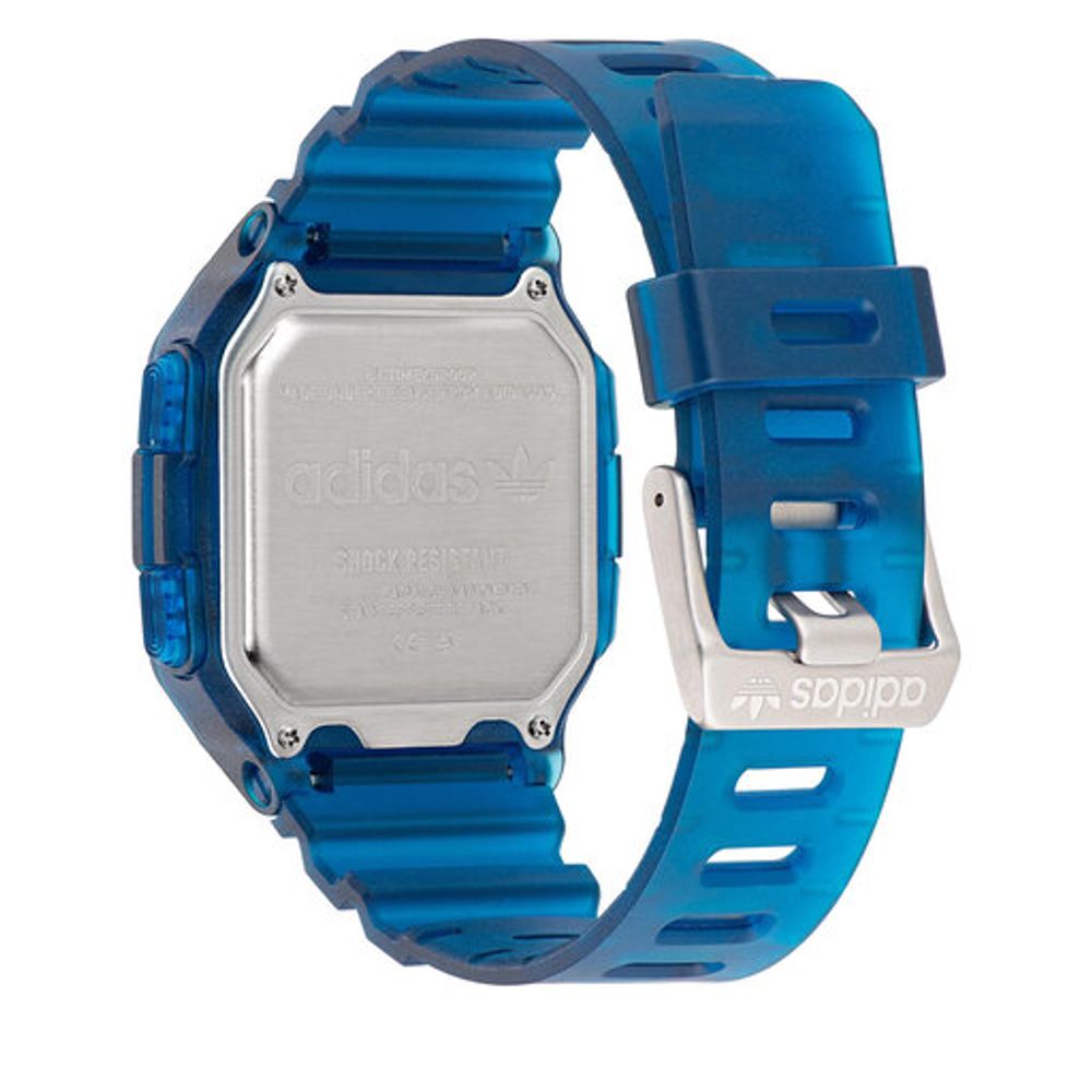 Adidas Uhr aus blauem Harz