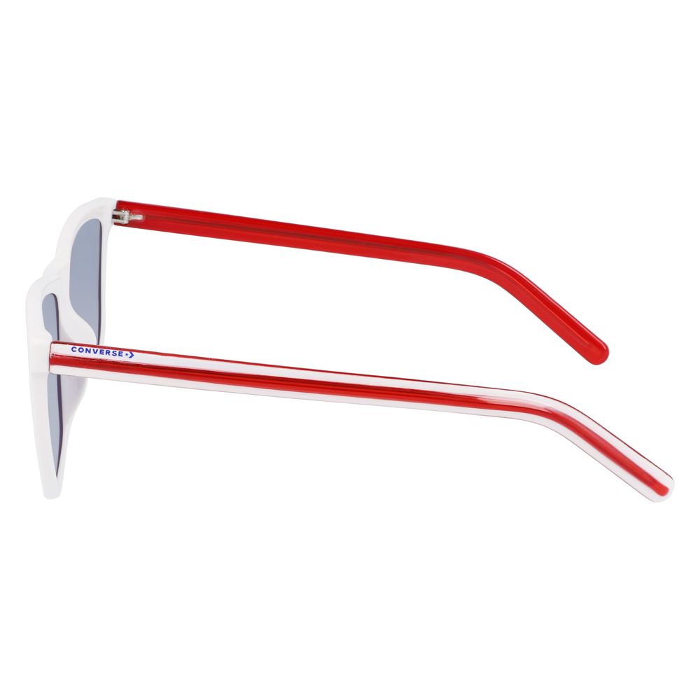Ochelari de soare Converse albi injectați