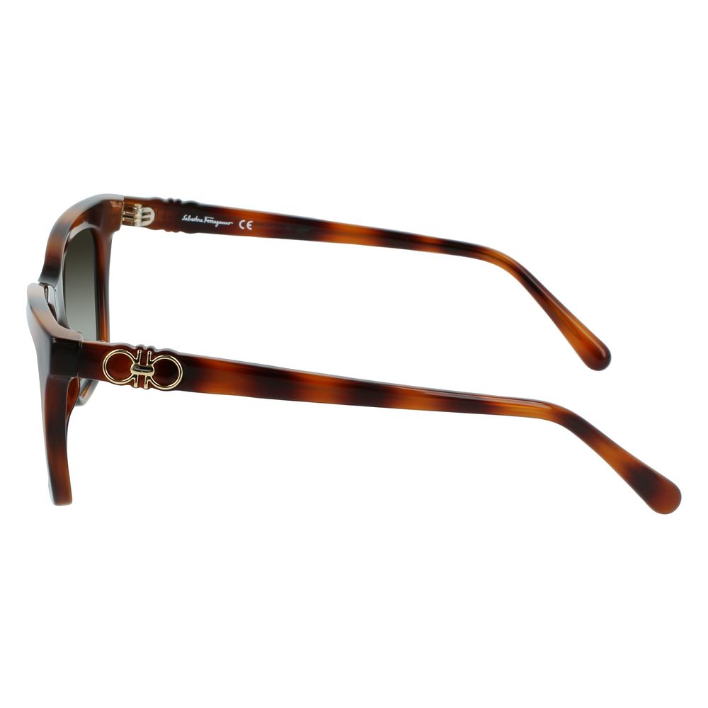 Ferragamo – Braune Sonnenbrille mit Spritzguss