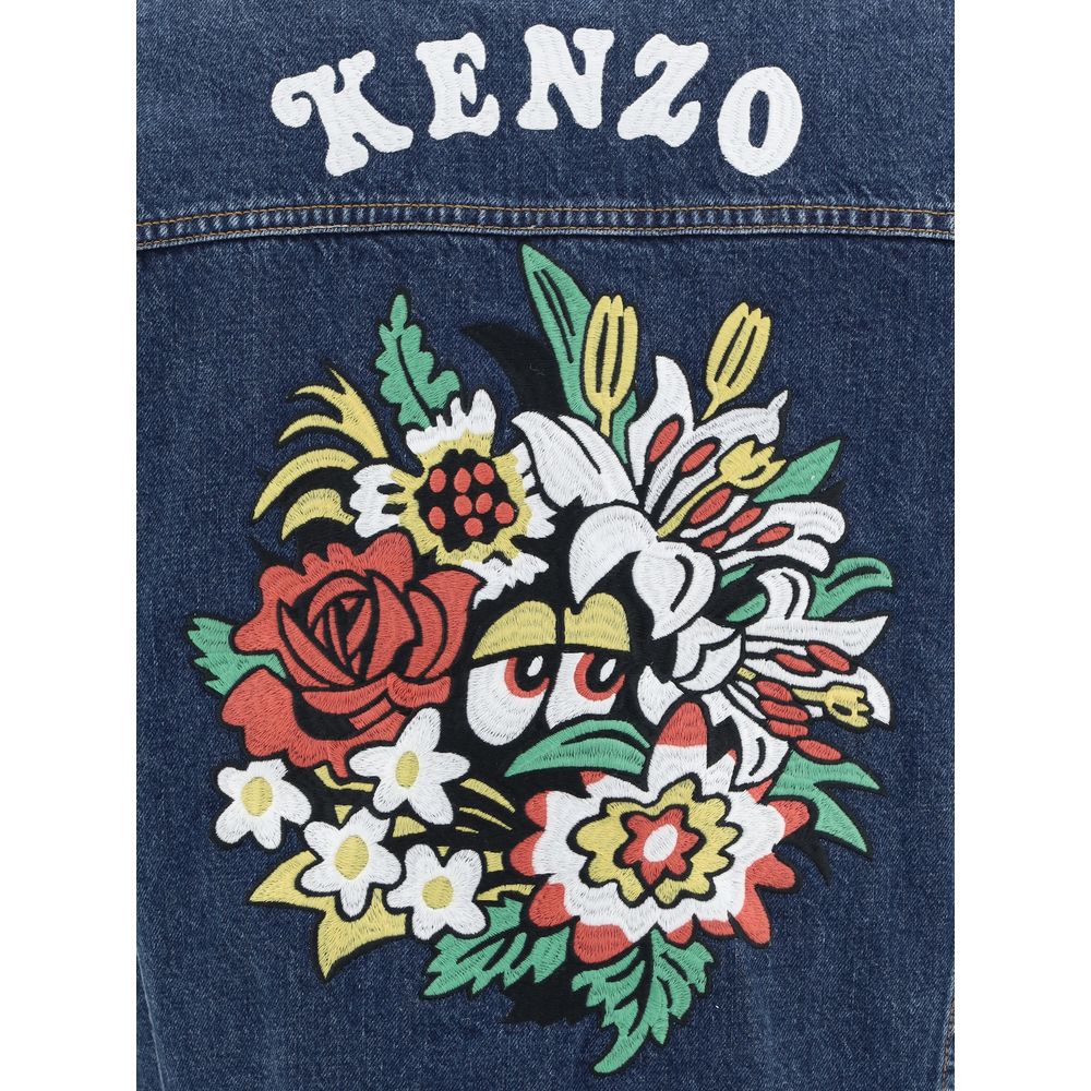 Jeansjacke mit Kenzo-Maxi-Print