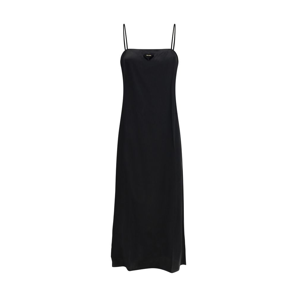 Rochie lungă din mătase Prada