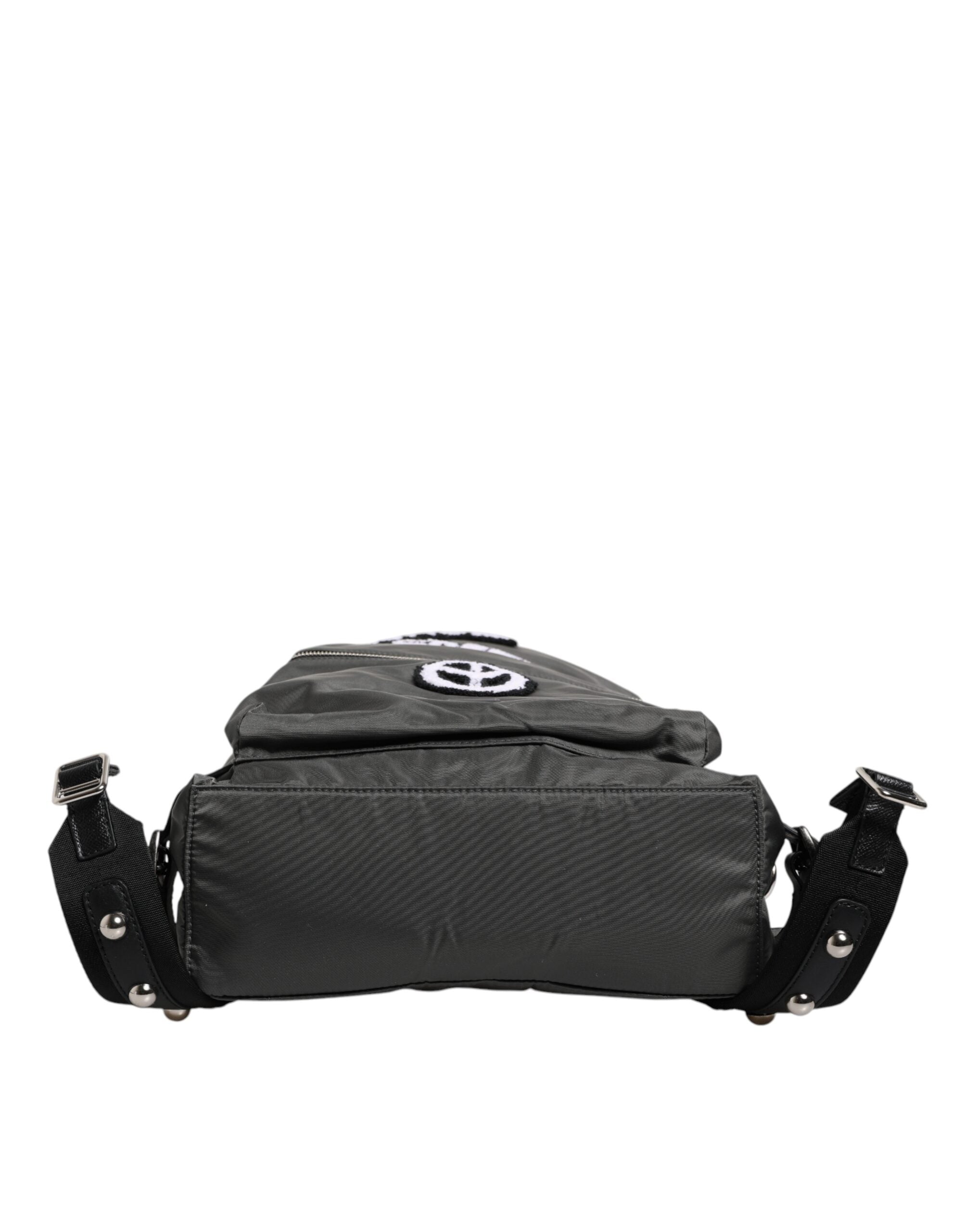 Dolce & Gabbana – Prince Forever – Schul- und Reiserucksack aus grauem Nylon