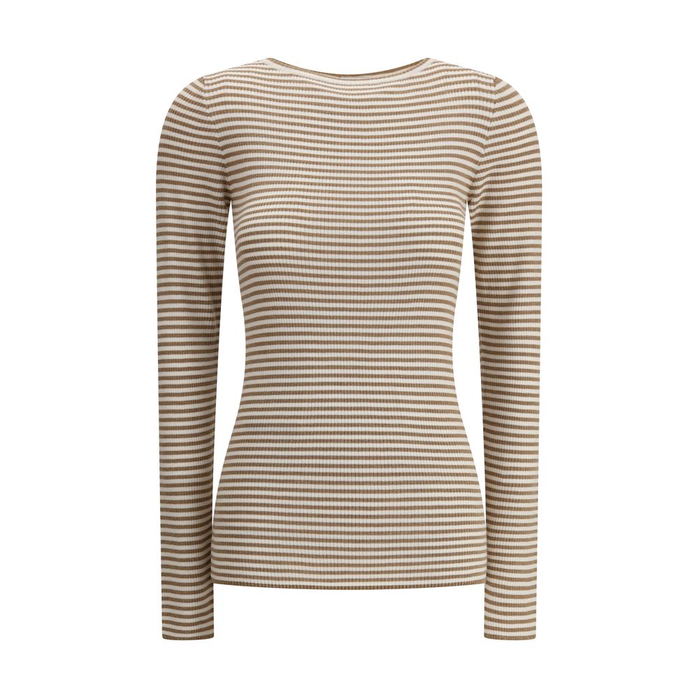 Tricou cu mânecă lungă din cașmir Brunello Cucinelli