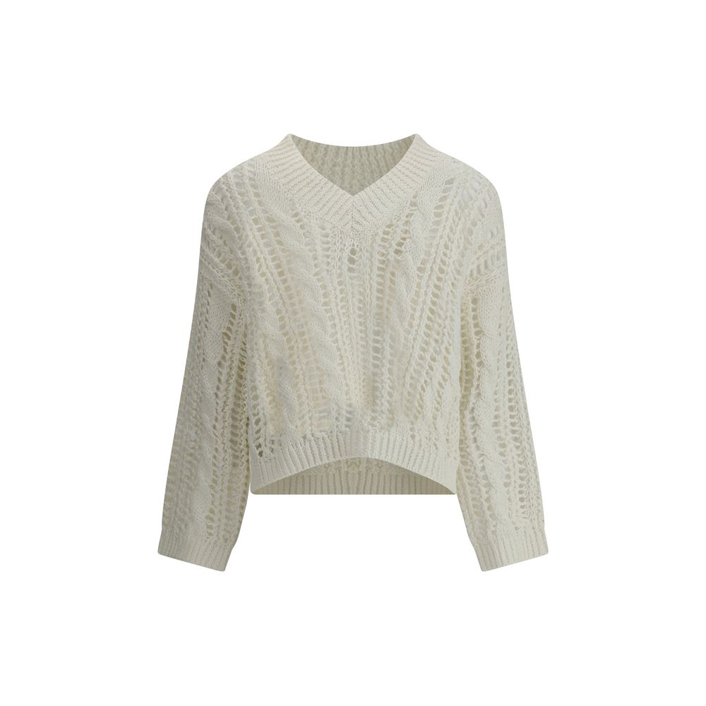 Brunello Cucinelli Spitzenstrickpullover