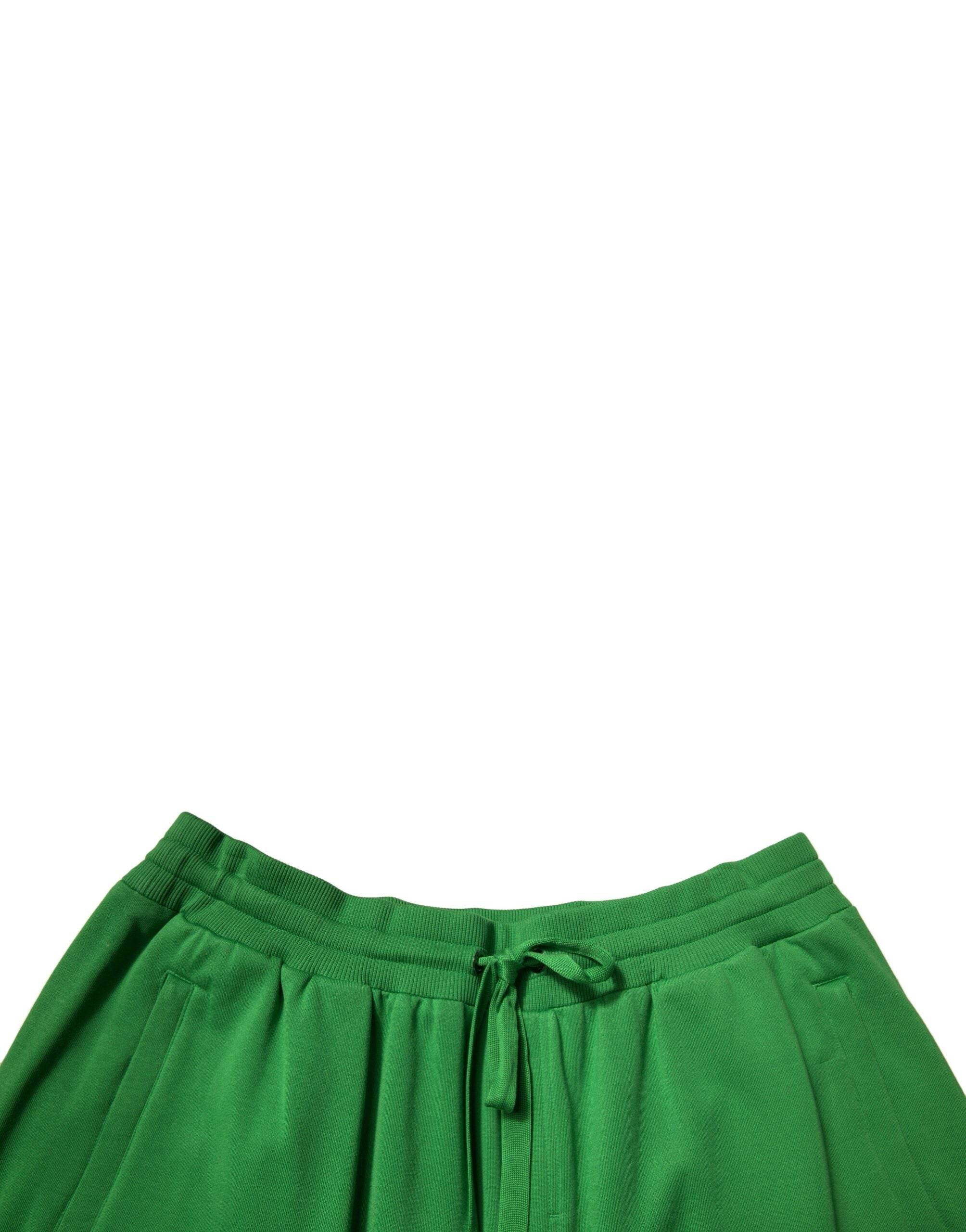 Pantaloni scurți Dolce & Gabbana din amestec de bumbac verde pentru bărbați
