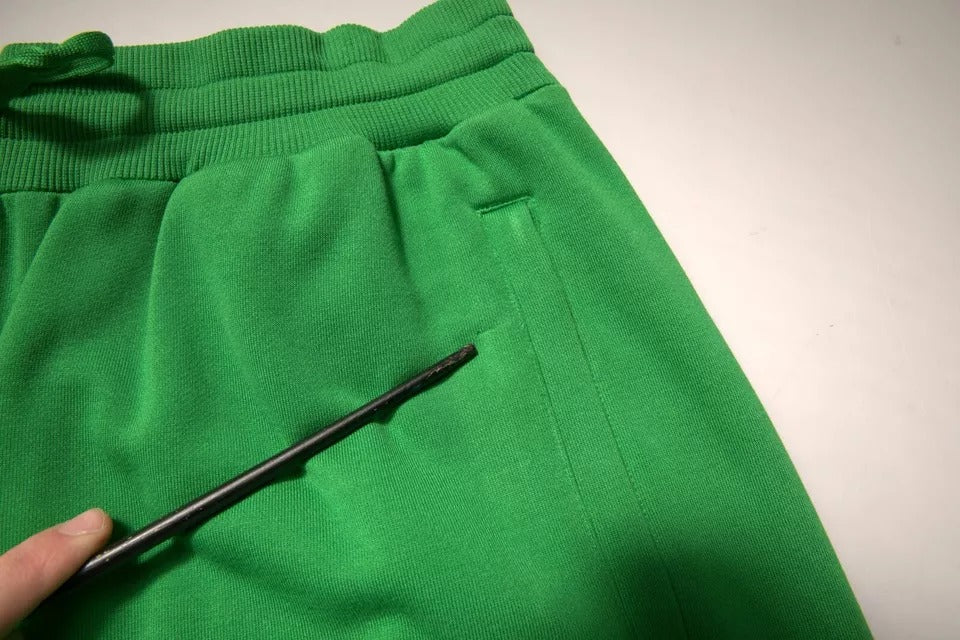 Pantaloni scurți Dolce & Gabbana din amestec de bumbac verde pentru bărbați